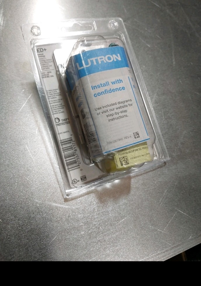 Lutron Electronics TGCL-153PH-IV On/Off Wall Switch - Ivory Toggler Dimmer — HHCResell item photo 3